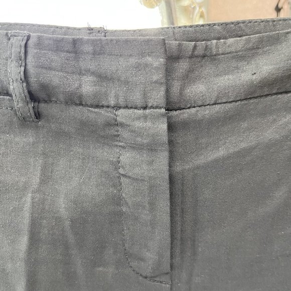 Theory Black Linen Pants - Picture 6 of 9